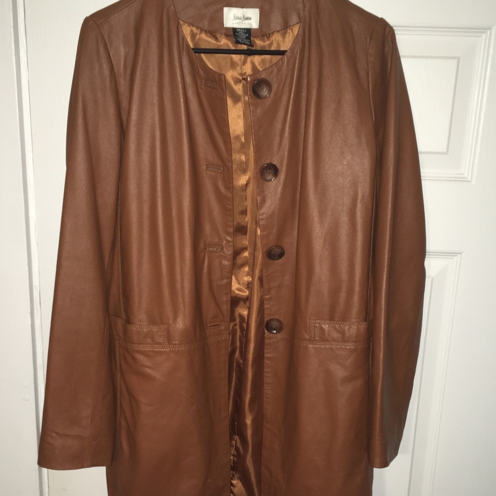 100% Genuine Leather Nieman Marcus Coat
